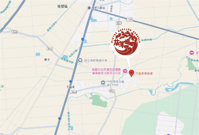 下茄苳泰安宮地圖